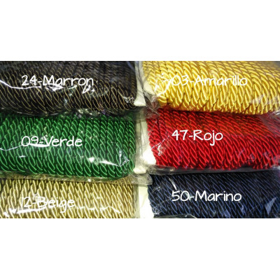 Cordón seda (grosor 55mm) - varios colores 2