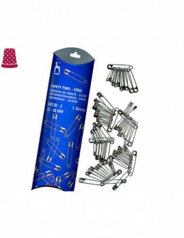 Alfileres imperdibles (10uds.tamaños surtidos)...