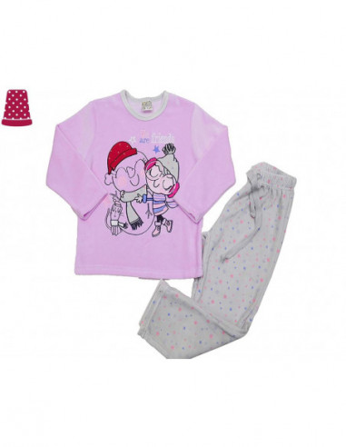 Pijama niña invierno tundosado Friends de Tobogan