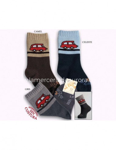 Calcetín infantil fantasía coches de Lepetit -...