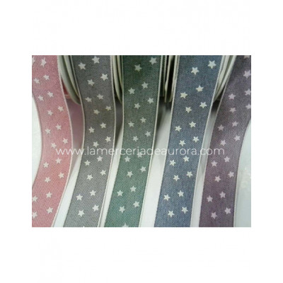 Cinta fantasía Estrellas (ancho 2,5cm) de Vivant - varios...