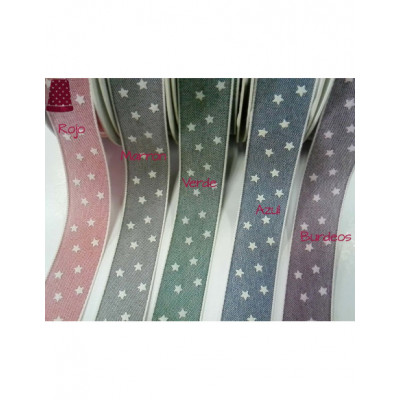 Cinta fantasía Estrellas (ancho 2,5cm) de Vivant - varios... 2