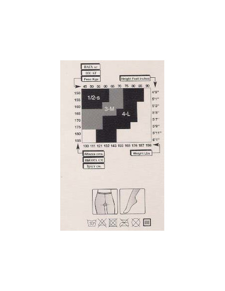 Panty fantasía 20 DEN costura trasera de Mura