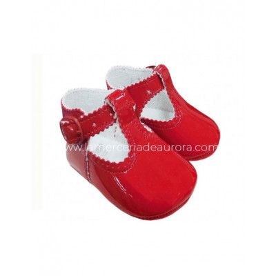 Zapatito de charol para bebé sin suela - varios colores