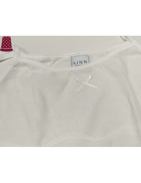 Conjunto Primera Comunión niña perlé calado cenefas de Linn by Diacar