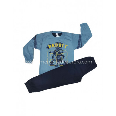 Pijama largo de invierno juvenil Rabbit de Emeneté