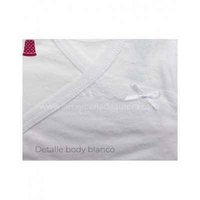 Body bebé Ceremonia manga larga calado de Calamaro -... 2