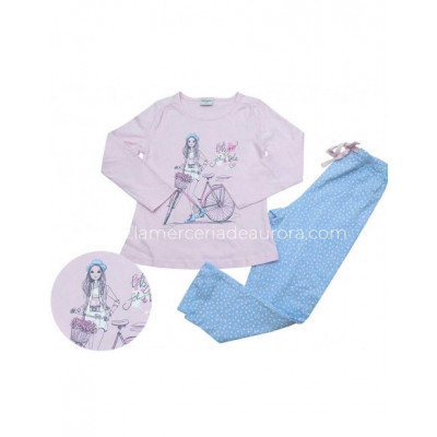 Pijama entretiempo niña Let´s go for a ride de Tobogán