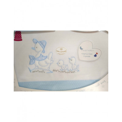 Juego de sábanas cuna Familia Patitos 2