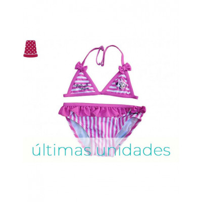 Bikini baño Minnie rayas
