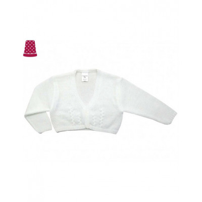 Chaqueta bebé niño perlé de La Casita de Pepito