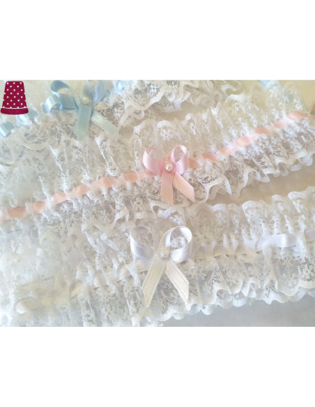 Liga novia de encaje - varios colores