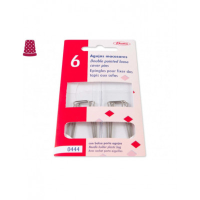 Alfileres de sofá (macasares) - blíster 6 unidades de Dama