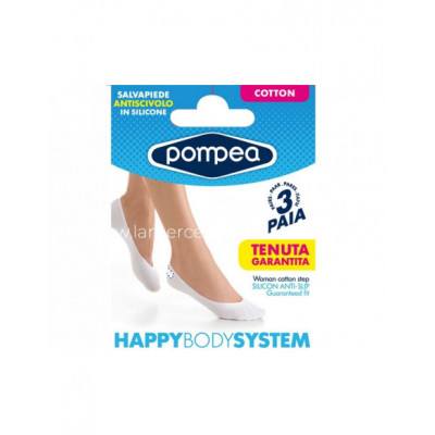 Salvapies algodón con silicona (3 pares) de Pompea -...