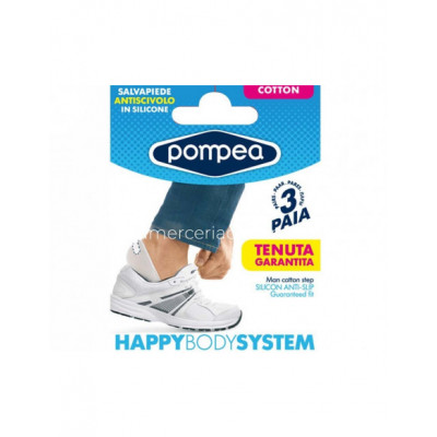 Salvapies algodón con silicona para hombre (pack 3 pares)...