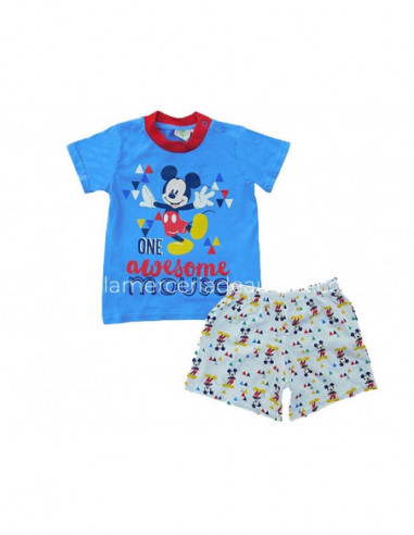 Pijama bebé corto de verano de Mickey