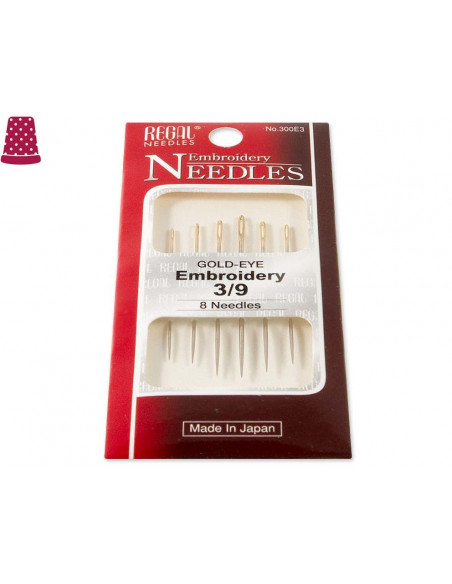 Agujas costura ojo largo de Regal - varias medidas