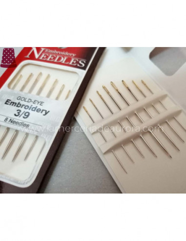 Agujas costura ojo largo de Regal - varias medidas