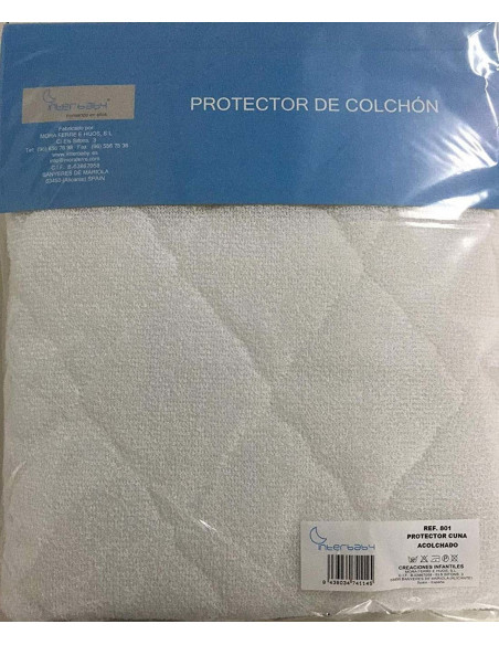 Protector impermeable acolchado cuna 801 de Interbaby