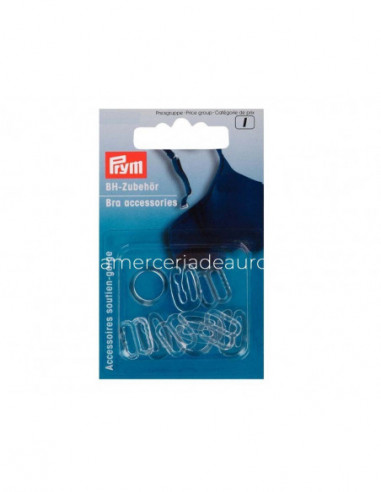 Accesorios sujetador transparentes (10 piezas) Prym - varias medidas