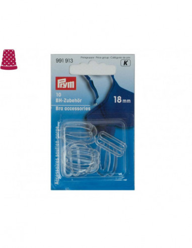 Accesorios sujetador transparentes (10 piezas)...