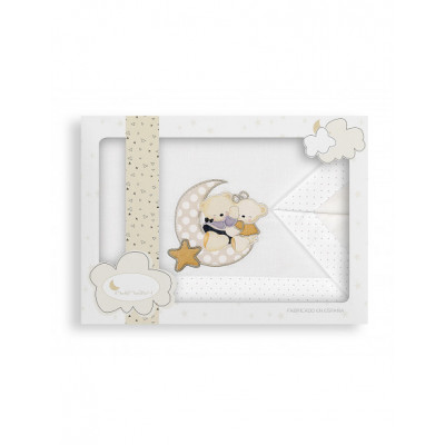 Juego de sábanas mini-cuna Ositos amorosos - varios colores