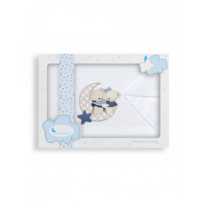 Juego de sábanas mini-cuna Ositos amorosos - varios colores 2