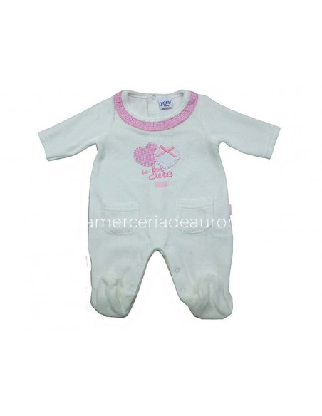 Pelele bebé niña invierno Is for cute de Yatsi