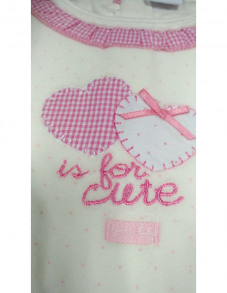 Pelele bebé niña invierno Is for cute de Yatsi