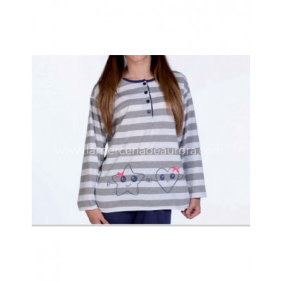 Pijama niña entretiempo Estrella y Corazón de Emeneté 2