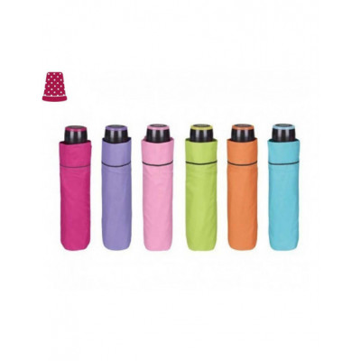 Paraguas plegable color liso de Perletti - varios colores
