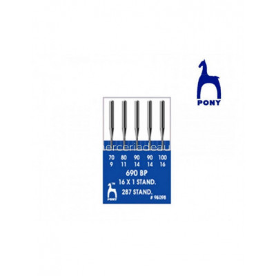 Agujas máquina de coser talón redondo punta bola (tamaños...