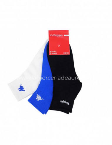 Calcetines deporte tobilleros (pack 3 pares) de Kappa