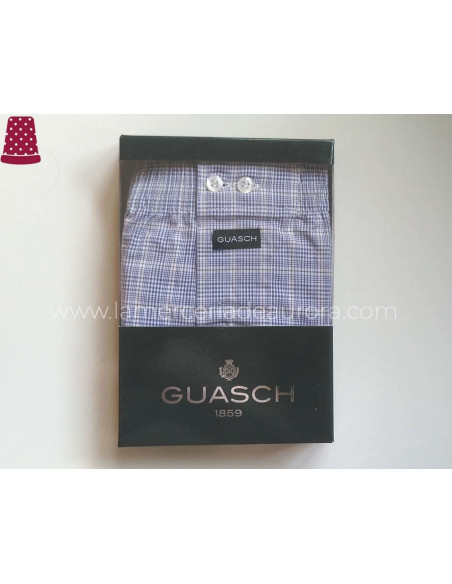 Bóxer de tela algodón Cuadros Guasch