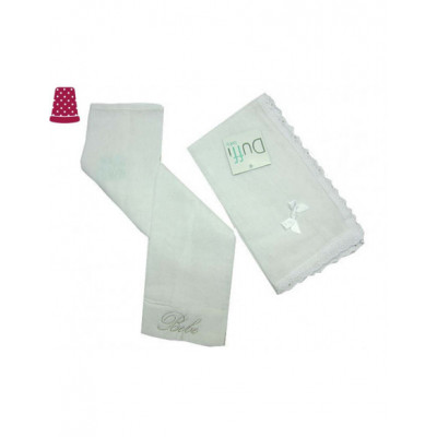 Gasitas bebé con bordado y lacito (pack 2 unidades) -...