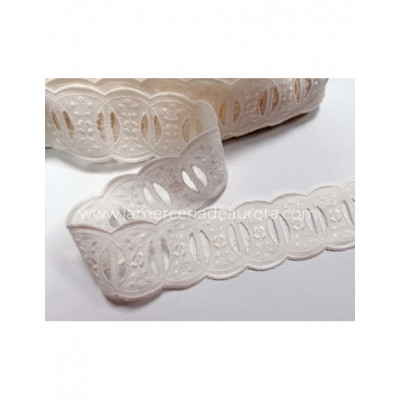 Bordado entredós con pasacintas (ancho 5cms) Alida -... 2