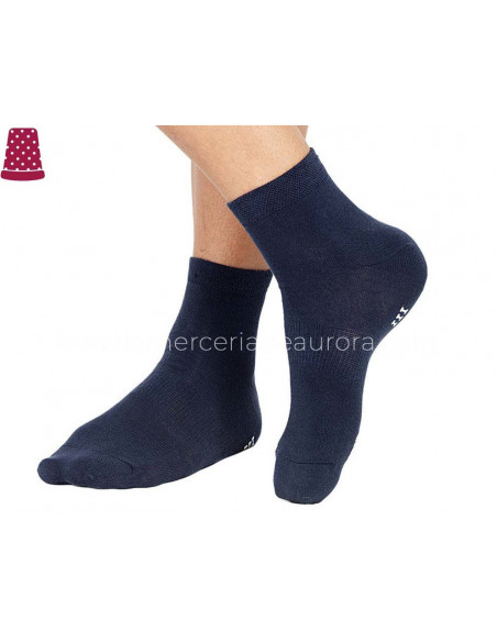 Calcetines deportivos para hombre (pack 3 pares) de Pompea - AZUL MARINO
