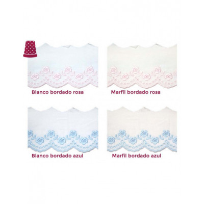 Bordado modelo Alida (ancho 4 cms) - varios colores 2