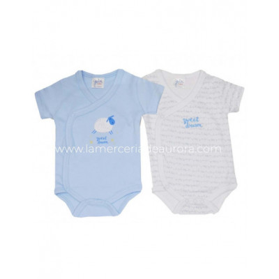 Body bebé manga corta Dulces Sueños (2 uds) de Yatsi