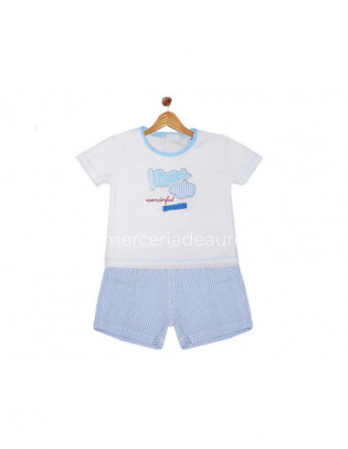 Conjunto de verano bebé niño Wonderful World de Yatsi