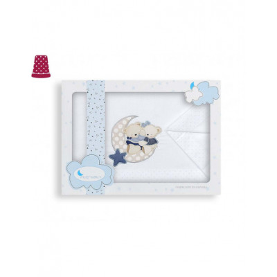 Juego de sábanas coche ositos amorosos - varios colores