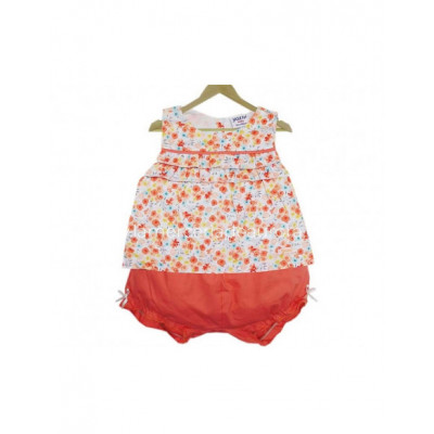 Conjunto de verano para niña salmón de Yatsi