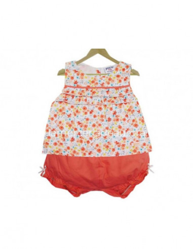 Conjunto de verano para niña salmón de Yatsi