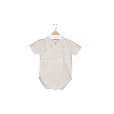 Body bebé cruzado manga corta Estrellitas de Calamaro -...