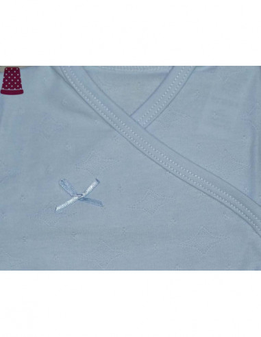 Body bebé cruzado manga corta Estrellitas de...