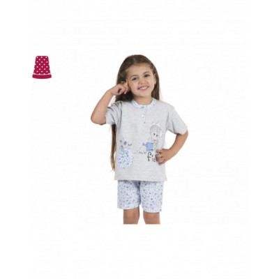 Pijama corto de verano niña Jardinera de Muslher - varios...