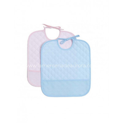 Babero piqué acolchado para bordar - varios colores