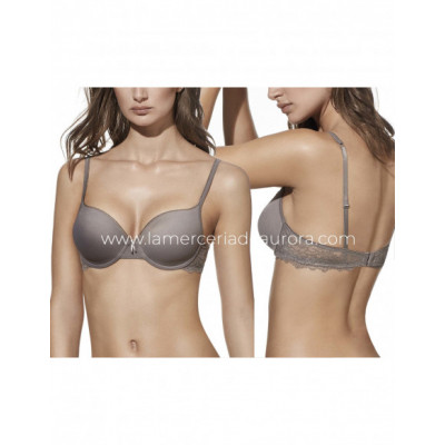 Sujetador Adela copa B con aros y relleno de Selene -...