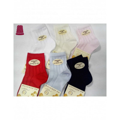 Calcetín infantil hilo perlé calado rayas 1029 de Lepetit... 2