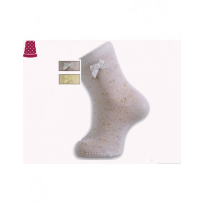 Calcetín ceremonia niña calado 1030 de Lepetit 2